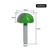 Ensemble de mèches de routeur en bois de haute qualité outils de fraise en carbure avec tiges de 1/2 "1/4" 6mm CNC V Bit plat rond pour le travail du bois