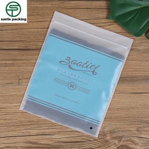 ถุงซิปล็อคพลาสติกแบบรีไซเคิลได้ พิมพ์ลายกราเวียร์ตามสั่ง เป็นมิตรกับสิ่งแวดล้อม ผิวสัมผัสนุ่ม ปิดผนึกได้ สำหรับบรรจุภัณฑ์ชุดชั้นใน ถุงเท้า และรองเท้า - Product Image 5