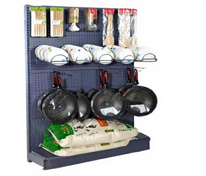 Support d'affichage multifonctionnel en métal perforé pour outils et accessoires, étagères <span class=keywords><strong>de</strong></span> supermarché, présentoir pour épicerie - Product Image 1