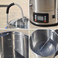 Système de brassage électrique domestique DAWNTECH 30/40/50/60/70L en acier inoxydable 304, moteur tout-en-un, équipement de brassage de bière 2500W 220V
