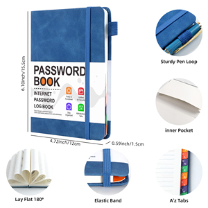 AMARUI B6 Agenda in Pelle con Copertina Morbida, Chiusura Magnetica, Rilegatura a Filo, Libro degli Indirizzi con Password - Personalizzabile, Regalo di Alta Qualità, Planner per il Budget, Taccuino - Product Image 3