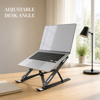 Support de refroidissement pour tablette PC, base de refroidissement pliable et réglable, modèle portable ultra-transparent