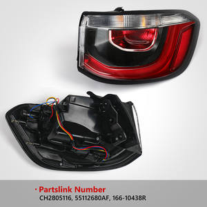 Feu arrière extérieur à LED pour Jeep Compass 2017 2018 2019 2020 2021, ensemble de feux arrière gauche et droit 55112681AF 55112680AF - Product Image 2