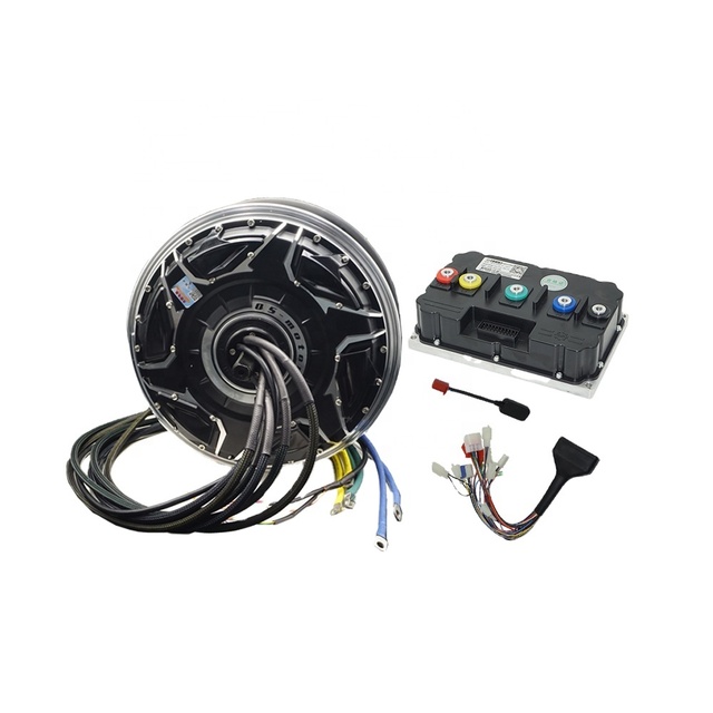SiAECOSYS/QSMOTOR 12*3.5inch 268 80H 20kW 72V Racing Hub Motor ND722600/ND842600/ND962600 Brushless Controller Permanent Magnet