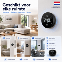 Termostato Inteligente con Wifi para Caldera de Gas y Calefacción por Suelo Radiante Eléctrica de Bajo Consumo para Sala de Estar