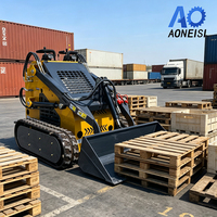 Mini-chargeuse compacte de 400 kg à moteur essence inférieur à 25 kW pour les entreprises de location, idéale pour les opérateurs débutants, facile à utiliser