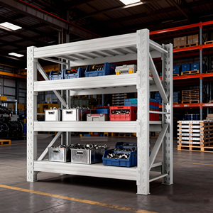 Heavy Duty Steel Mezzanine <b>Rack</b> Durable Foldable Corrosion Protection Warehouse Shelving - Product Image 6