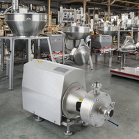 Pompe d'homogénéisation d'émulsion de recirculation de qualité alimentaire en acier inoxydable à trémie 50L pour moteur de composants de produits chimiques de shampooing dispersant