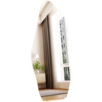 Miroir pleine longueur irrégulier, miroir de sol asymétrique, forme organique sans cadre pour chambre à coucher, salon, décoration intérieure, vente en gros