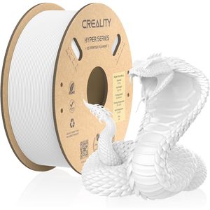 Filament Creality Hyper PLA 1,75 mm Blanc 1 kg, filament pour imprimante 3D, matériau d'impression haute vitesse - Product Image 1