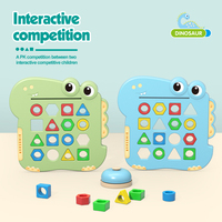 Juego de Rompecabezas Educativo Temprano: Emparejamiento de Formas de Dinosaurios y Bloques de Colores