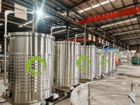 Cuves de fermentation de vin en acier inoxydable Chenma 2000L/3000L/5000L à capacité variable avec couvercle flottant, garantie 3 ans