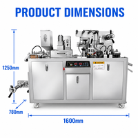Machine d'emballage sous blister DTOP Alu PVC DPP 80, équipement automatique de formage, de scellage et de découpe pour usage en usine