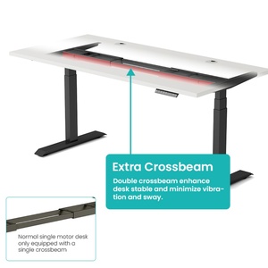 Wholesale Price Standing <b>Desk</b> Electric Adjustable Height With Memory Preset for Office Use Executive Stand up <b>Desk</b> - Product Image 2