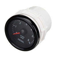 Tachometer Elektrik Putih 52mm 0-6000 RPM (Pada Dasbor) untuk Mesin Diesel
