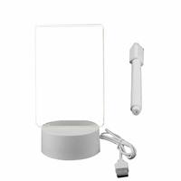 Bricolage LED Cadeau Vierge 3d Creatives Stylo Rewrit Acrylique Tableau de Notes Led Veilleuse Rewrable Bloc de Notes Plug-In Alimentation