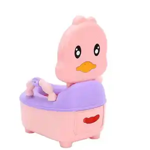 2023 Baru Lucu Bentuk Bebek Bayi Anak Toilet Trainer Potty Stool Anak Potty/Ramah Lingkungan Lucu Potty Kursi Toilet untuk Anak-anak