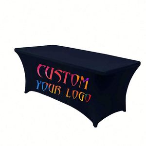 Housse de table personnalisée imprimée en plusieurs couleurs, 4 pieds, 6 pieds, 8 pieds, nappe de haute qualité avec impression colorée - Product Image 1