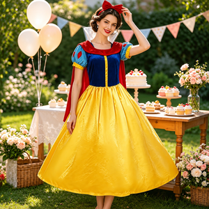 <span class=keywords><strong>Costume</strong></span> di Halloween <span class=keywords><strong>Biancaneve</strong></span> e i Sette Nani Disney in Poliestere per Adulti, Abito per Spettacoli e Cosplay - Product Image 5
