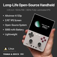 Nouvelle console de jeu portable rétro RYJ Trimui Brick Pro avec système Linux, écran IPS de 3,95 pouces, 1024*768 pixels