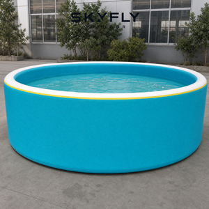 <span class=keywords><strong>Piscine</strong></span> gonflable ronde profonde pour jardin 6,6 pi x 4 pi pour la récréation familiale - Product Image 1