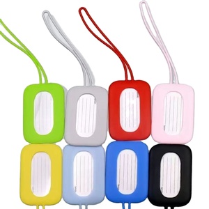 China Luggage ID Tag Anti-Loss Identification Hang Tag Purple Label Silicone Boarding Name Tag Model for <b>Suitcases</b> - Product Image 2
