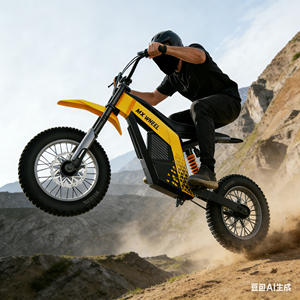 Vélo électrique tout-terrain rapide, Dirt E Cross Downhill Bike Beach Cruiser Off Road 20 pouces pour adolescents MX-E1, vélo tout-terrain rapide électrique - Product Image 5