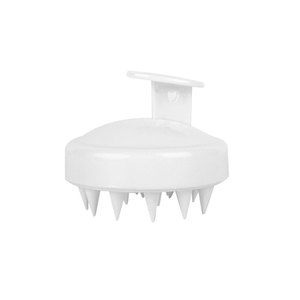 Cepillo de champú de silicona iónica con logotipo personalizado con peine de nailon suave Práctica herramienta de cuidado del cabello para masajear el cuero cabelludo - Product Image 3