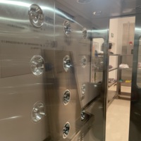 Cabine de douche d'air automatique en acier inoxydable 304 pour salle blanche, équipement pour usine de transformation alimentaire