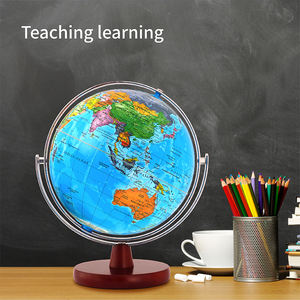 Globo Terráqueo Iluminado para Niños y Adultos de Todas las Edades con Soporte de Madera 7 en 1 - Vista Nocturna, <span class=keywords><strong>Mapa</strong></span> de Estrellas, Globo de Constelaciones - Product Image 1