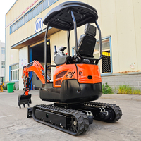 Mini-excavatrice en promotion 1,3 tonne, moteur Kubota, CE EPA Euro 5, zéro recul de queue, micro-excavatrice sur chenilles pour jardin et usage domestique