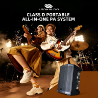 Système de sonorisation actif Leon Audio, enceinte PA pleine gamme 8 pouces, DSP intégré, enceinte Bluetooth pour événements en plein air