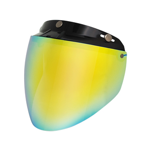 Bong bóng visors phổ 3-snap cổ điển mở mặt xe máy Mũ bảo hiểm Visor phụ kiện bong bóng mặt lá chắn với lật Adapter - Product Image 1