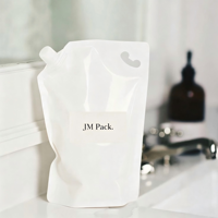 Sachets en plastique personnalisés de 30 ml, 60 ml, 100 ml avec bec verseur indépendant pour voyage, sous-emballage pour lotion, crème pour les yeux, crème pour le visage, shampoing, pochette rechargeable