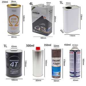 <span class=keywords><strong>Lattina</strong></span> vuota quadrata stampata in banda stagnata da 1 litro per <span class=keywords><strong>olio</strong></span> motore, <span class=keywords><strong>lattina</strong></span> in metallo per vernice con tappo in plastica per riparazione e manutenzione automobili - Product Image 3