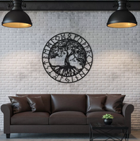 Miroir en arc 3D fait à la main décoration murale DIY auto-adhésif tête de cerf soleil arbre d'argent argent or métal artisanat soleil nature morte