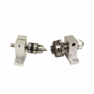 CNC Tailstock 4th Rotary a Axis con Chuck 65mm DC <span class=keywords><strong>Motor</strong></span> de husillo para DIY CNC Chuck 65mm Tailstock Altura central 42mm DC - Product Image 2