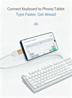 Light and Portable USB a 3.0 to Type C OTG Adapter Faster Sync Speed Universal Compatibility Adapters & Connectors 5Gpbs Adapter