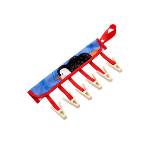 Folding Travel Clothes Hanger With Clips Rectangle Hook Type For Drying Socks Underwear Hotel Use - Product Image 5