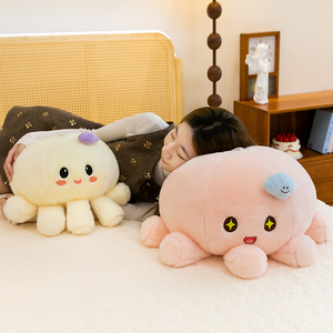 Set di <span class=keywords><strong>Peluche</strong></span> <span class=keywords><strong>Polpo</strong></span> Premium, Grande e Piccolo, per Regalo Baby Shower, Decorazione Cameretta a Tema Vita Marina - Product Image 2