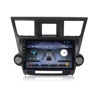 9inch Android 10 Quad Core Car Audio DVD Player for Toyota Highlander 09-13 WIFI GPS Radio Stereo BT Carplay 4G SWC IPS