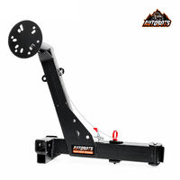 Support de Roue de Secours Tout-Terrain AUTOBOTS à Fixation sur Attelage, Capacité 200KG, Acier Noir Thermolaqué, Compatible Camion, Jeep, Remorque, VTT, UTV, VR