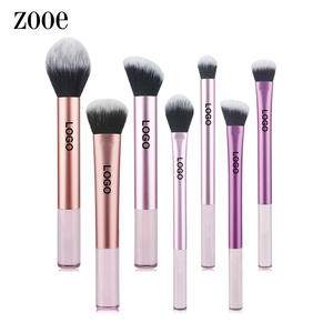 <span class=keywords><strong>ZOOE</strong></span>, gran oferta, 7 Uds., mango de madera, pelo sintético vegano, Etiqueta Privada, logotipo personalizado profesional, juego de brochas de maquillaje de alta calidad - Product Image 1