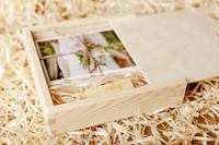 Caja de madera embalada fotografía Arce nogal USB Flash Drive Pen Drive USB Memory Stick regalo de boda con logotipo grabado