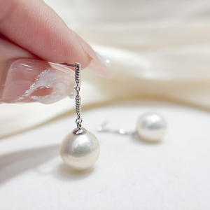 DIY 22700 Accessoires en perles Boucles d'oreilles en argent S925 avec support vide pour bijoux en or et argent de 9-13 mm pour créer des designs uniques - Product Image 2