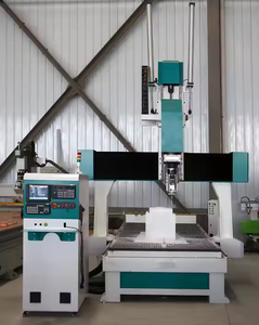 หุ่นยนต์แกะสลักไม้ 5 แกน เครื่อง CNC Router สำหรับงานแกะสลัก 3 มิติ เครื่องกัดโฟม ตัดด้วยลวดร้อน สำหรับงานแกะสลักประติมากรรม รองรับระบบ DSP/NC-studio/Mach3 ATC - Product Image 1