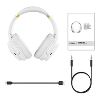 Cowin SE7MAX Blanc ANC Casque sans fil Casque supra-auriculaire BT5.2 Écouteurs avec cache-oreilles confortable et Super Bass
