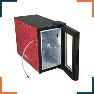 Refrigerador de leche Meisda SC08 8L para puerta de vidrio de escritorio para máquina de café