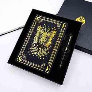 Cuaderno A5 con Cubierta de Papel, 100 Hojas Rayadas, Set de Regalo con Caja, Libro de Cartas del Tarot, en Stock, Logo Personalizable - Product Image 4