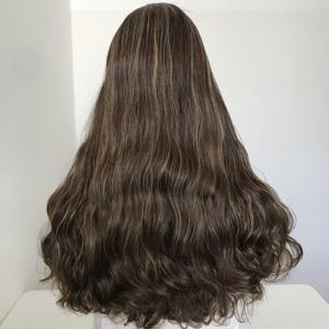 Entrega rápida Ashy Blonde Swiss Lace Virgin Human European Russian Hair 24 pulgadas 60cm Long Kosher Jewish Lace Top Peluca - Product Image 2